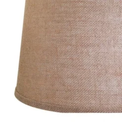 ALUCSET LLA-S1908 Soft Linen Burlap Drum Lampshades W/ Harp Support & Spider Mode Installation For Table Lamps And Floor Lights, Set Of 2, Light Brown -Home Furnishing Store GUEST dda448a5 3cc1 4829 b9bd 9d30632e72c5