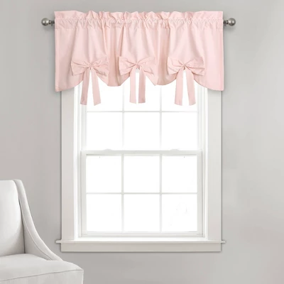 18"x52" Melody Bow Valance Blush - Lush Décor 3 18"x52" Melody Bow Valance Blush - Lush Décor - Image 3