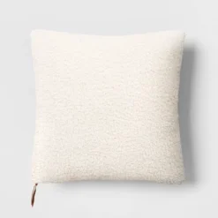 Oversized Teddy Boucle Toss Square Throw Pillow - Threshold™ -Home Furnishing Store GUEST e07367cc c6aa 4de9 aa04 070628f470ca