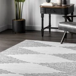 NuLOOM Romina Machine Washable Diamond Stripes Area Rug -Home Furnishing Store GUEST e1b95cdf 42c1 4909 91bf 0174cdece06d