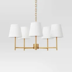 5 Arm Shaded Chandelier - Threshold™ 10 5 Arm Shaded Chandelier - Threshold™ -Home Furnishing Store GUEST e5927df8 27d0 4939 bb95 f495fe88f184