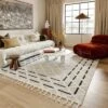 Arvin Olano X RugsUSA - Ventana Crosshatch Textured Area Rug