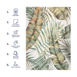 NuLOOM Elen Machine Washable Natural Leaves Area Rug 26 NuLOOM Elen Machine Washable Natural Leaves Area Rug -Home Furnishing Store GUEST e5d68174 3728 4f77 a2a1 ffaf24783a58