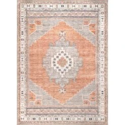 NuLOOM Alicia Machine Washable Medallion Area Rug 23 NuLOOM Alicia Machine Washable Medallion Area Rug -Home Furnishing Store GUEST e6e271d0 d598 4faa 870c 945afed6fdd4