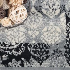 Modern Damask Indoor Area Rug Or Runner - Blue Nile Mills -Home Furnishing Store GUEST e7b2783b a28a 4289 bc8a 80f2e14789f1