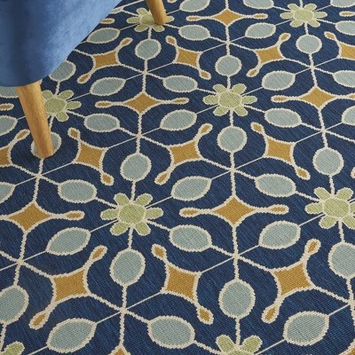 Nourison Caribbean Retro Botanical Outdoor Area Rug 6 Nourison Caribbean Retro Botanical Outdoor Area Rug - Image 6