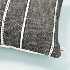 14"x20" Stripe Pattern Throw Pillow Dark Gray/White/Beige - Hearth & Hand™ With Magnolia 5 14"x20" Stripe Pattern Throw Pillow Dark Gray/White/Beige - Hearth & Hand™ With Magnolia -Home Furnishing Store GUEST e819688e 4515 4fa6 b119 160e181100f4