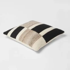 Oversized Blocked Woven Square Throw Pillow - Threshold™