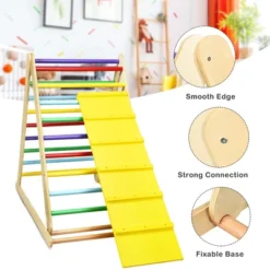 Costway Foldable Wooden Climbing Triangle Indoor Climber W/Ladder For Baby Toddler 13 Costway Foldable Wooden Climbing Triangle Indoor Climber W/Ladder For Baby Toddler -Home Furnishing Store GUEST ebd84836 f7ab 47ce a4f5 f2b452faad1c
