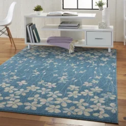 Nourison Tranquil Bohemian Botanical Bloom Area Rug -Home Furnishing Store GUEST ece1a21a a0b1 4ef2 9469 13e724453aaf