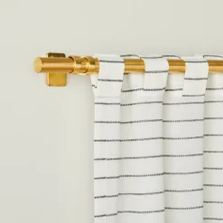 Blanket Stitch Curtain Panel Dark Gray/Cream - Hearth & Hand™ With Magnolia -Home Furnishing Store GUEST ece4abbc 9ca7 4c04 a6cf 69f1ec5d040c