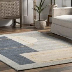 Shelley Abstract Striped Wool Area Rug -Home Furnishing Store GUEST eee483de 187f 4f97 acee 59586ca00ebb