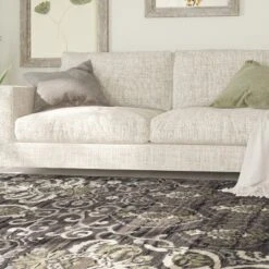Modern Floral Damask Indoor Area Rug Or Runner By Blue Nile Mills -Home Furnishing Store GUEST ef3cf476 dce5 4fa3 9608 f81f45d5fe08