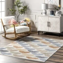NuLOOM Neive Colorful Hearts Machine Washable Area Rug