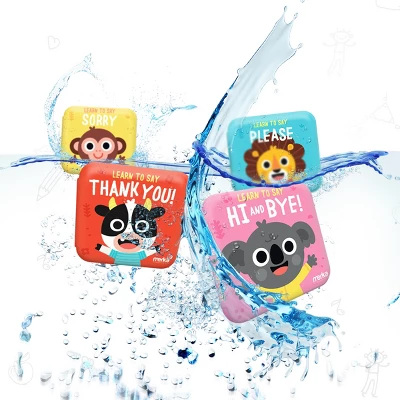 Merka Baby Bath Books For Toddlers - 4 Floatable Waterproof Plastic Books (Thank You, Sorry, Hi Bye, Please) 5 Merka Baby Bath Books For Toddlers - 4 Floatable Waterproof Plastic Books (Thank You, Sorry, Hi Bye, Please) - Image 5