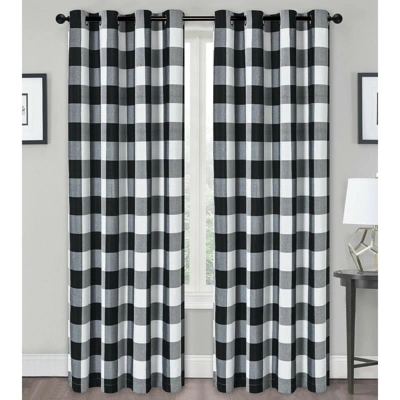 Kate Aurora Country Farmhouse Living Classic Buffalo Plaid Checkered Single Grommet Top Window Curtain Panel 6 Kate Aurora Country Farmhouse Living Classic Buffalo Plaid Checkered Single Grommet Top Window Curtain Panel - Image 6