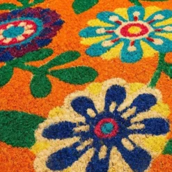 Juvale Natural Coir Floral Spring Door Mat For Front Door Entry, Outdoor Welcome Non-Slip Rug, 17 X 30 In -Home Furnishing Store GUEST f2ac466c eb30 4e69 9977 b4376ddbdf18