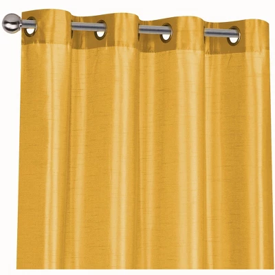 Kate Aurora Artisan Lightweight Transparent Faux Silk Sheer Grommet Single Curtain Panel 4 Kate Aurora Artisan Lightweight Transparent Faux Silk Sheer Grommet Single Curtain Panel - Image 4