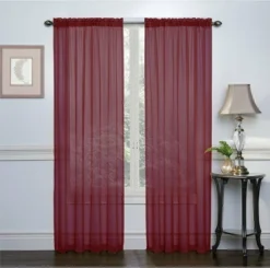 Kate Aurora Basic 2 Pack Sheer Voile Home Window Curtains -Home Furnishing Store GUEST f5d15ac1 b319 499a a5a6 f8a11c45b98e 1