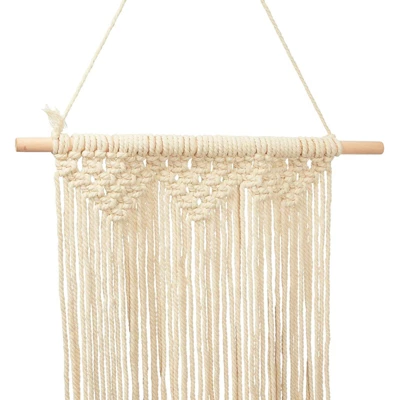 Okuna Outpost Rainbow Macrame Woven Wall Hanging For Bohemian Themed And Rustic Home Decor, 13 X 31 In. 2 Okuna Outpost Rainbow Macrame Woven Wall Hanging For Bohemian Themed And Rustic Home Decor, 13 X 31 In. - Image 2