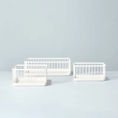 Wire Storage Basket Sour Cream - Hearth & Hand3 With Magnolia 2 Wire Storage Basket Sour Cream - Hearth & Hand3 With Magnolia - Image 2