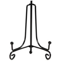 Juvale 4 Pack Black Metal Tabletop Folding Easel, Iron Display Stand Holder For Desk, Picture, Plate, Decor, Wedding, Party, 5 In -Home Furnishing Store GUEST f851e960 a45b 4500 86ee 23feed626c46