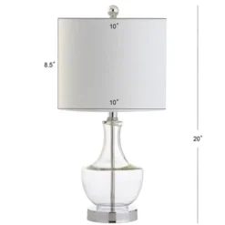 20" Glass Colette Mini Table Lamp (Includes Energy Efficient Light Bulb) - JONATHAN Y -Home Furnishing Store GUEST f93ddf6c 7df3 4e13 a3b5 811b53613d4b
