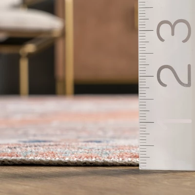 NuLOOM Alicia Machine Washable Medallion Area Rug 2 NuLOOM Alicia Machine Washable Medallion Area Rug - Image 2