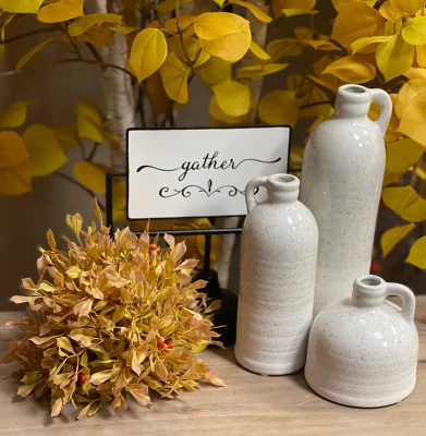 Sullivans Set Of 3 Bottle Vases 10"H, 7.5"H & 4"H 2 Sullivans Set Of 3 Bottle Vases 10"H, 7.5"H & 4"H - Image 2