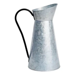 Juvale Rustic-Style Galvanized Pitcher Vase With Handle, Metal Watering Can For Farmhouse-Style Home Decor, Table Centerpieces, 12 In -Home Furnishing Store GUEST fda03727 dcae 4f1b 8f2b 07b99267b34c