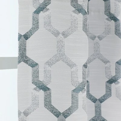 Kate Aurora Living Shabby Trellis Clover Rod Pocket Window Curtain Valances 2 Kate Aurora Living Shabby Trellis Clover Rod Pocket Window Curtain Valances - Image 2