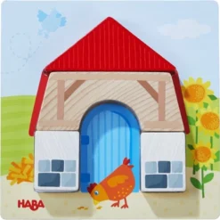 HABA On The Farm Beginner Pattern Blocks Puzzle - Ages 18 Months + -Home Furnishing Store GUEST fe7cda2e 0266 4e03 93d2 8491b6ebffd1